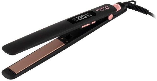 Щипцы Polaris PHS 5012KT UltraSlim Digital Pro 50Вт макс. темп:220С покрытие: керамическое розовое золото/черный