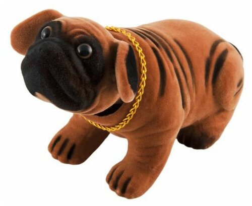 Игрушка Собака кивающая с освежителем шарпей коричневый ваниль Skyway S04201009