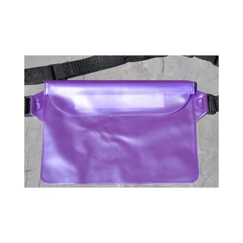 фото Водонепроницаемая сумка-чехол на пояс/плечо для документов nuobi 220х170мм (фиолетовый)