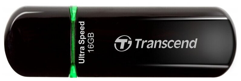 USB Флеш-накопитель Флеш-память Transcend JetFlash 600 16Gb USB 2.0 черный TS16GJF600