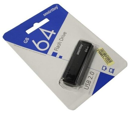 Флеш-диск Smartbay 64GB USB2.0 CLUE черный