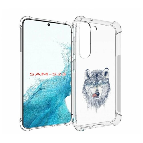Чехол MyPads голодгый волк для Samsung Galaxy S23 задняя-панель-накладка-бампер чехол mypads голодгый волк для samsung galaxy s23 plus задняя панель накладка бампер