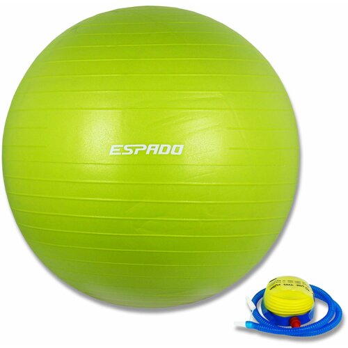 Мяч гимнастический ESPADO 55см, (зеленый), ES2111 1/10 мяч гимнастический larsen rg 1 зеленый 55 см