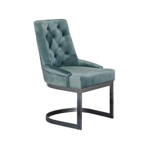 фото Стул 76ar-6210-mt, велюр/мятный/тёмный хром garda decor