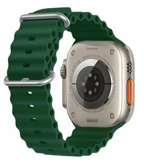 фото Силиконовый ремешок для Apple Watch Ultra SE Series 8 7 6 5 4 3 2 1 42mm 44mm 45mm 49mm браслет Мужской и Женский