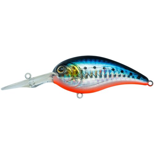 фото Воблер крэнк strike pro wormouth wobbler 62, цвет: a234-sbo-lu blue back silver ob fluo, (eg-037f#a2