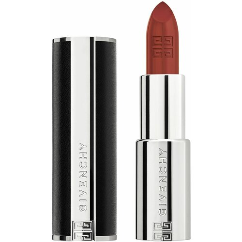 GIVENCHY Сияющая полуматовая помада для губ Le Rouge Interdit Intense Silk (319) сияющая и полуматовая губная помада givenchy le rouge interdit intense silk 3 4 гр