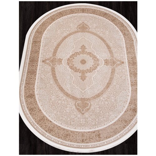 Ковер LISSABON - Овал Бежевый, Классический, Ковер на пол, в гостиную, спальню, в ассортименте, Турция, Бельгия, Турция (78 см. на 150 см.)
