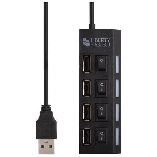 Хаб USB Liberty Project 4xUSB 20 Black 0L-00047781 77500₽