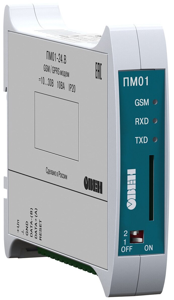 GSM/GPRS модем овен ПМ01-24.АВ