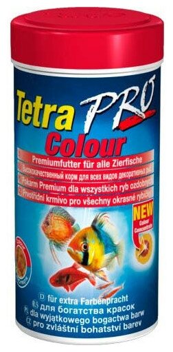 TetraPro Color Crisps корм-чипсы для улучшения окраса всех декоративных рыб 250 мл