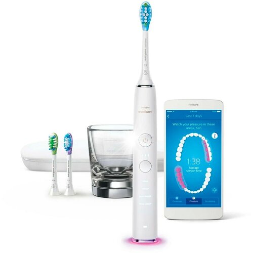 PHILIPS Электрическая зубная щетка Philips Sonicare DiamondClean Smart 9300 HX9903/03, белый