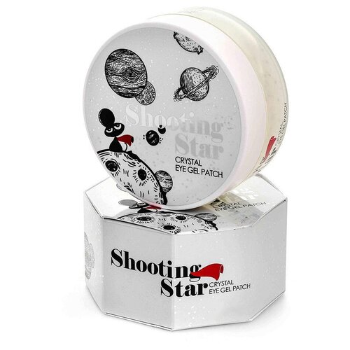 Endow Beauty Shooting Star Crystal Eye Gel Patch Увлажняющие гидрогелевые патчи для глаз / Увлажняющая маска-патчи для кожи вокруг глаз с гиалуроновой кислотой, Корея, 60 шт