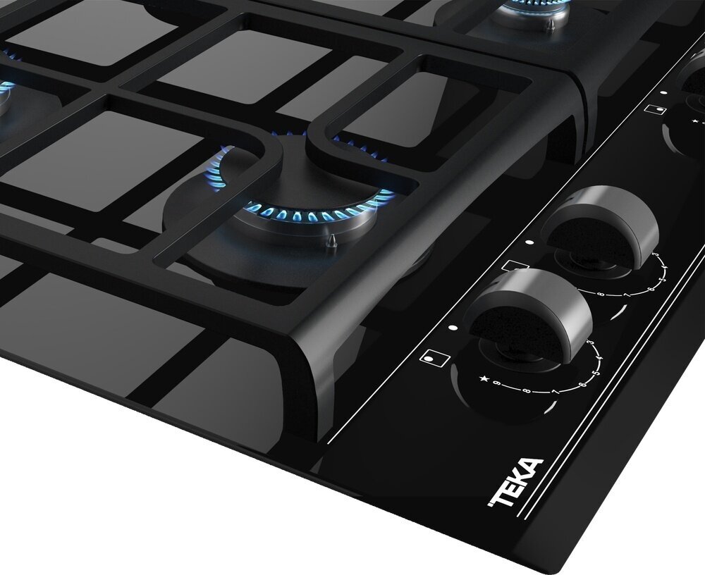 Варочная панель Teka GZC 64300 XBN BLACK, газ на стекле 60 см - фото №10