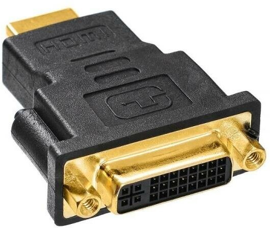 Переходник HDMI DVI BURO HDMI-19M-DVI-D(F)-ADPT черный