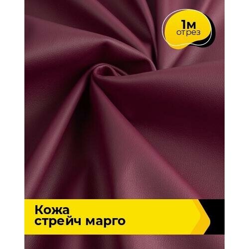 Ткань для шитья и рукоделия Кожа стрейч Марго 1 м * 138 см, бордовый 029 ткань для шитья и рукоделия кожа стрейч марго 1 м 138 см розовый 014