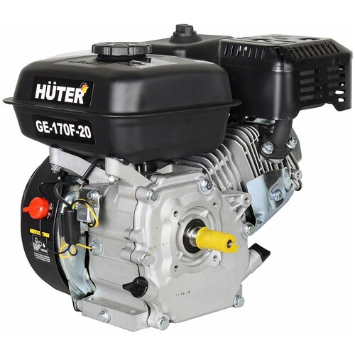Двигатель бензиновый HUTER GE-170F-20,вал 20мм шпонка 7лс/5,1кВт, бак 3,6л. 70/15/2