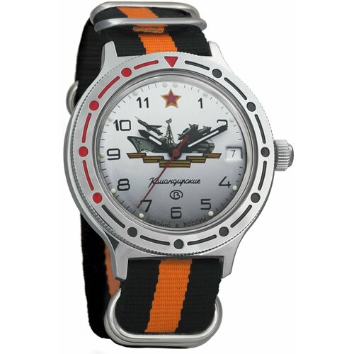 Наручные часы Восток Командирские, оранжевый мужские часы восток 921823