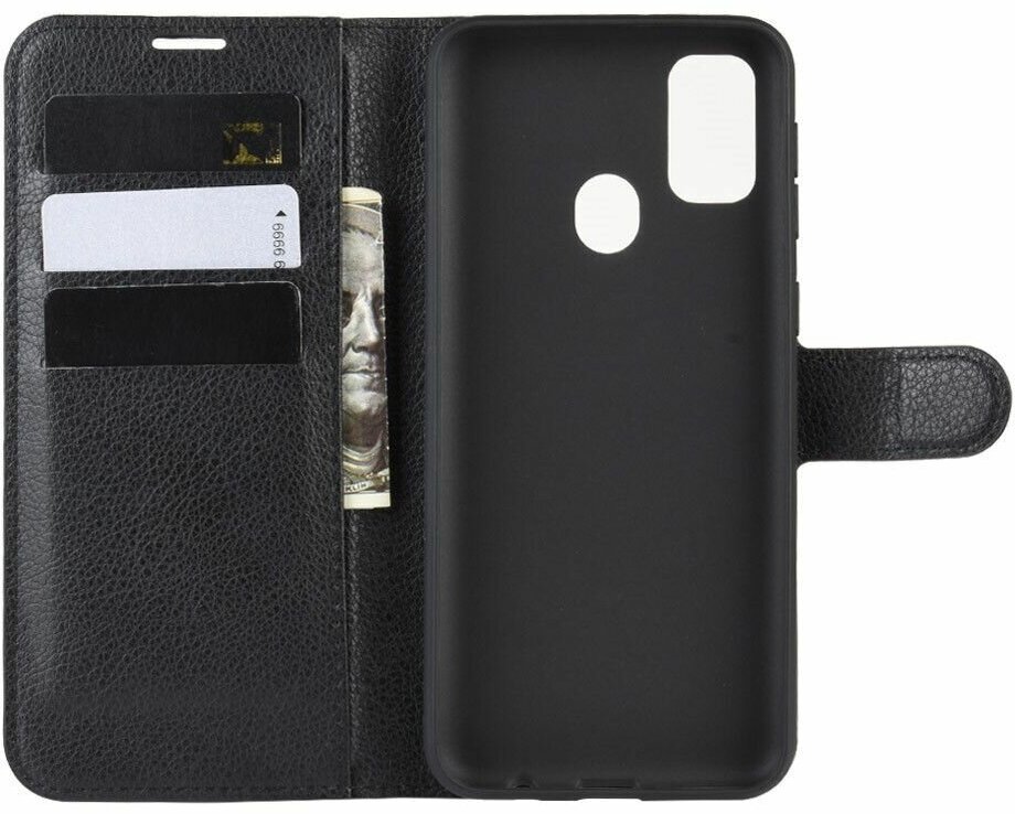 Wallet чехол книжка для Samsung Galaxy M21 / M30s черный