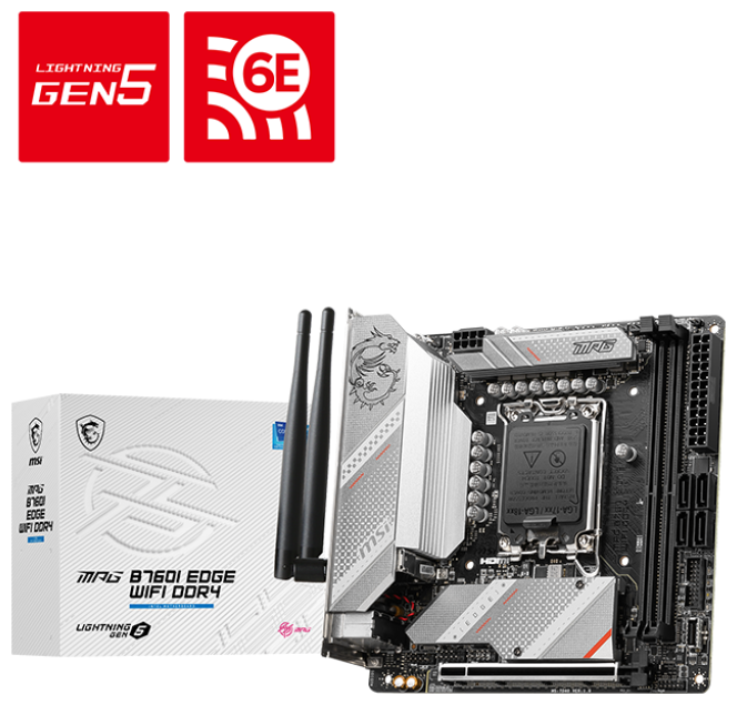 Материнская плата MSI MPG B760I EDGE WIFI DDR4 - фото №4