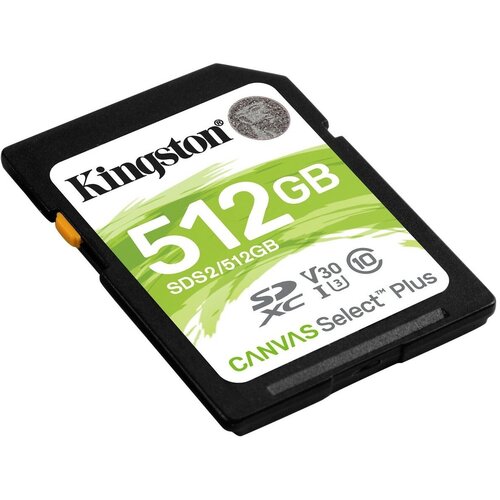 Карта памяти Kingston SDXC 512Gb Class 10 SDS2/512GB