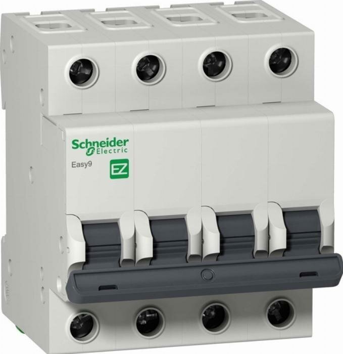 Автоматический выключатель Schneider Electric Easy9 4P 25А характеристика C