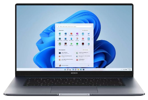 Ноутбук Honor MagicBook 15 Ryzen 5 5500U/16Gb/512Gb SSD/AMD Radeon Graphics/15.6"FHD IPS/noOS/Grey (