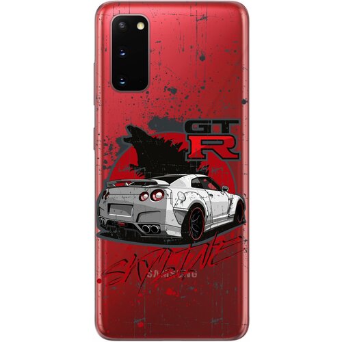 Силиконовый чехол Mcover для Samsung Galaxy S20 с рисунком Nissan GTR Skyline силиконовый чехол mcover для samsung galaxy s21 с рисунком nissan gtr skyline