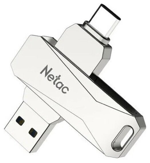 Флешка Netac 256Gb U782C metal silver USB 3.0 (NT03U782C-256G-30PN)