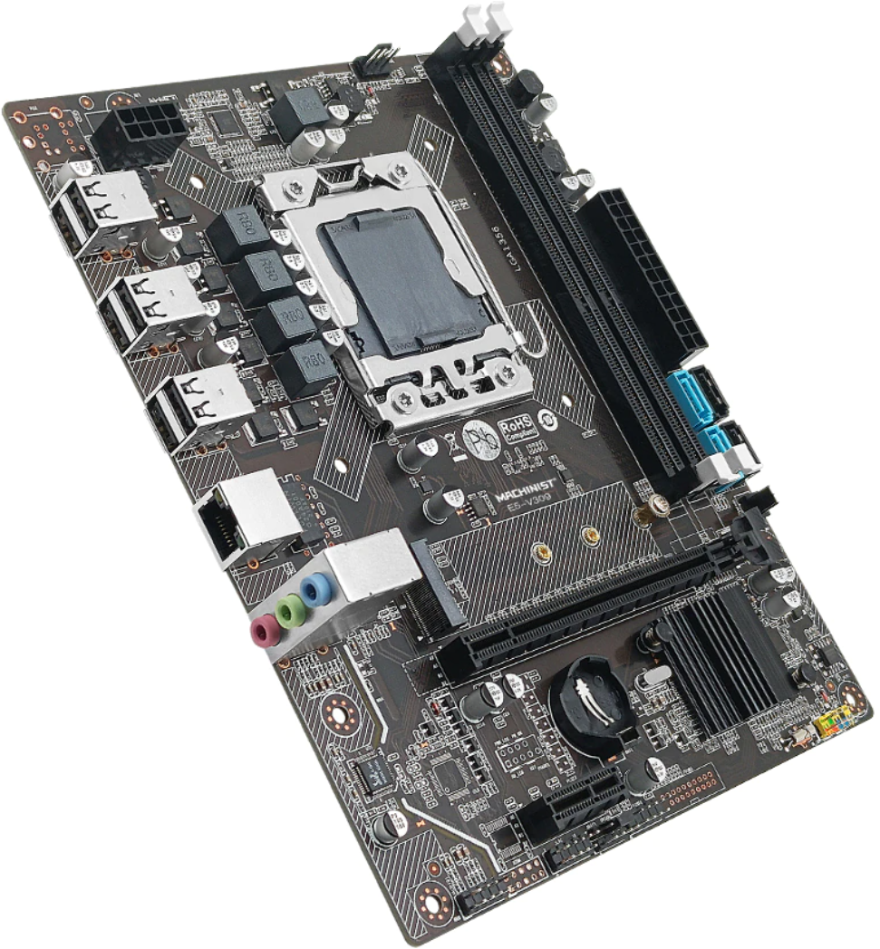 Комплект материнской платы X79 : LGA 1356 + Xeon E5 2430 + DDR3 8Гб