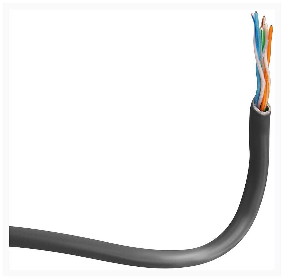 Кабель сетевой Buro UTP 4 пары cat5E solid 0.40мм Cu 305м серый - фото №2