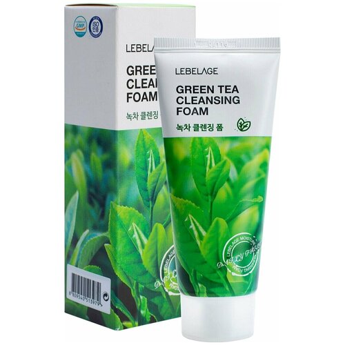 LEBELAGE Пенка для умывания с экстрактом зеленого чая GREEN TEA CLEANSING FOAM, 100 мл