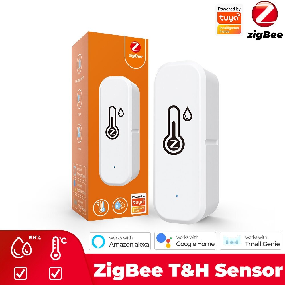 Датчик температуры и влажности ZigBee Easy Tech mini/ гигрометр и термометр 2в1