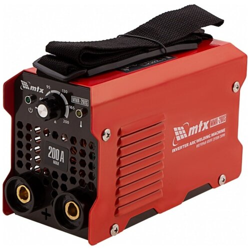 Инверторный аппарат дуговой сварки MMA-200S 200 А ПВ60 диаметр электрода 16-5 мм MTX 94391 488000₽