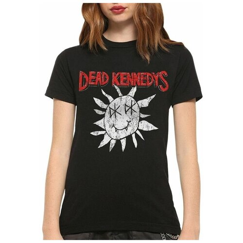 Футболка Design Heroes Dead Kennedys - Солнышко Женская Черная 2XL