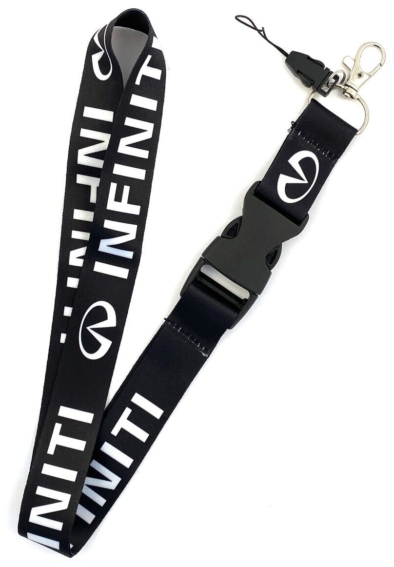 Ланьярд для ключей автомобиля, Тканевый шнурок на шею для пропуска, лента с карабином для бейджа, брелок для авто 