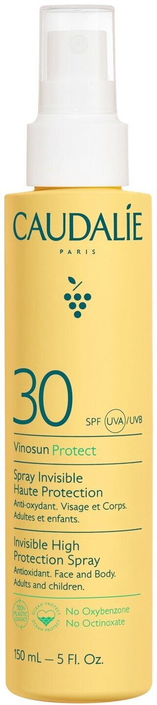 CAUDALIE Vinosun Солнцезащитное молочко-спрей для лица и тела SPF 30, 150 мл