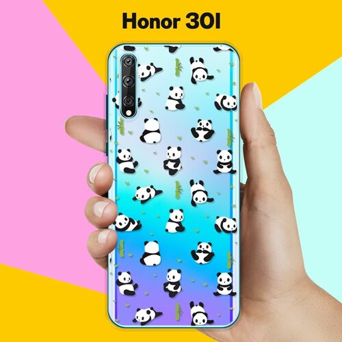 Силиконовый чехол Панды на Honor 30i силиконовый чехол панды на honor 20 pro