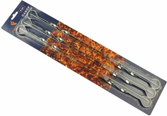 Набор шампуров Firemark 6 шт. 450x10x1,5мм (хромированная сталь)