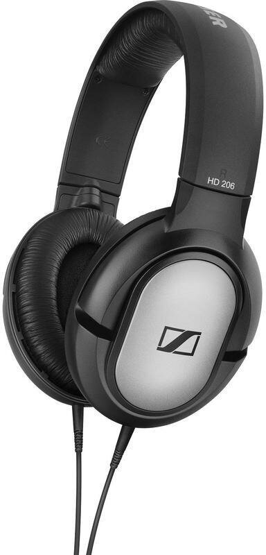 Наушники накладные Sennheiser HD 206, проводные, черно-серебристый