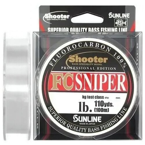 Флюорокарбон Sunline FC Sniper Shooter 100m 0.115mm 1lb 0,5kg