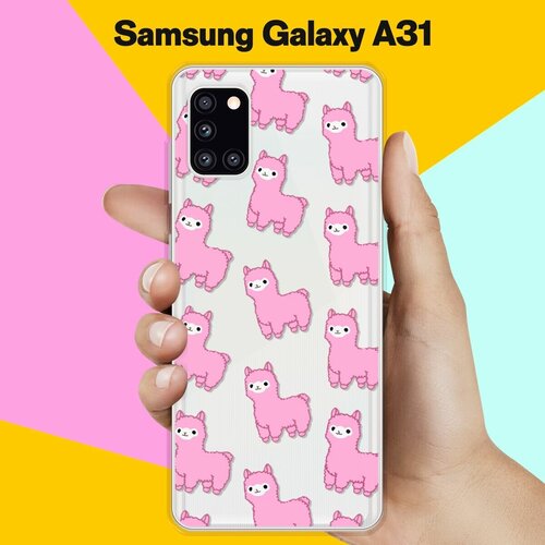 Силиконовый чехол на Samsung Galaxy A31 Узор из лам / для Самсунг Галакси А31 силиконовый чехол узор из лам на samsung galaxy a31