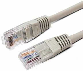 Патч-корд U/UTP 5e кат. 3м Filum FL-U5-3M, кабель для интернета, 26AWG(7x0.16 мм), омедненный алюминий (CCA), PVC, серый