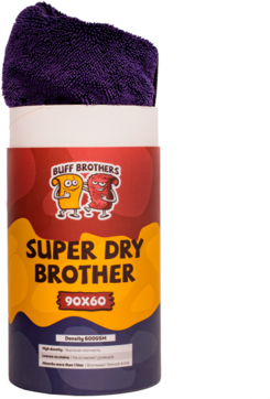 BUFF BROTHERS Микрофибра для сушки SUPER DRY BROTHER DARK BLUE 90x60 - фотография № 1