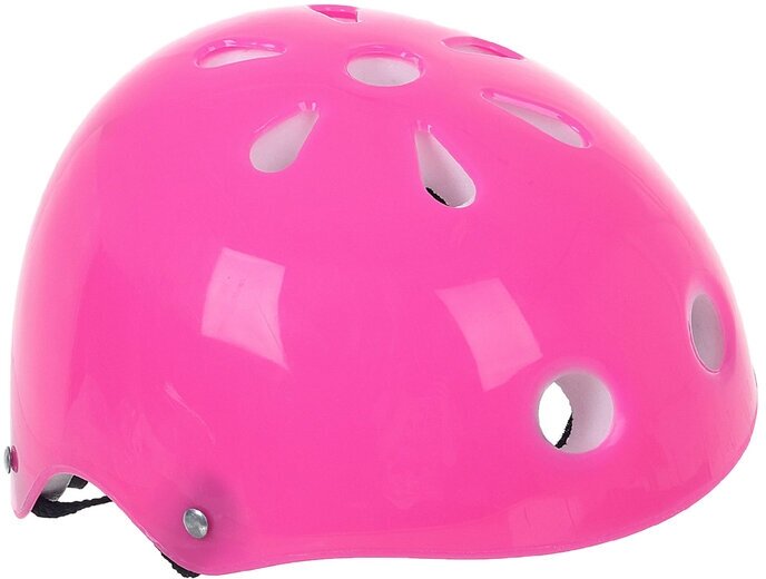 ONLYTOP Шлем защитный детский ONLYTOP OT-S507, обхват 55 см, цвет розовый