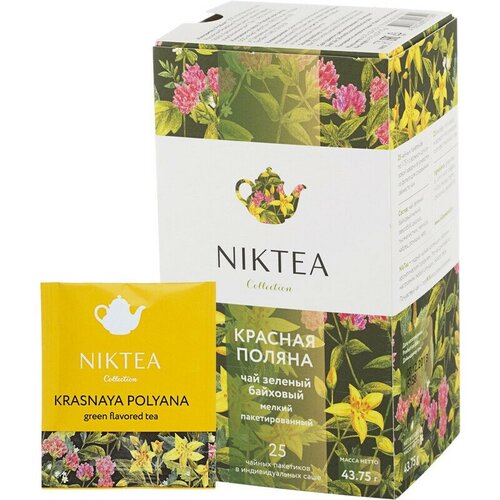 Чай NIKTEA Красная Поляна зелен. 25 пакx1,75гр/уп.