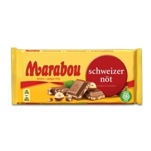 Marabou/Шоколад плиточный Марабу с фундуком 100г
