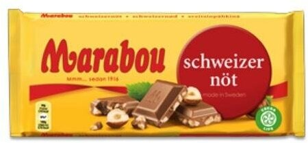 Marabou/Шоколад плиточный Марабу с фундуком 100г