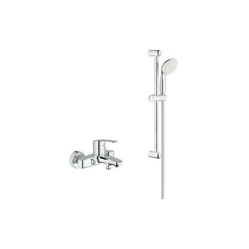 Смеситель для ванны Grohe Eurostyle Cosmopolitan с душевым гарнитуром, хром (33591002, 27853001) смеситель для ванны grohe eurostyle cosmopolitan с душевым гарнитуром хром 3359220a