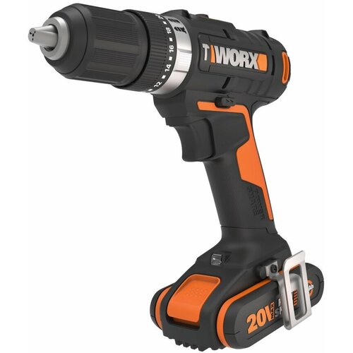Дрель-шуруповерт ударная аккумуляторная WORX WX370 50Нм 20В 2Ач x1 ЗУ 2А кейс 1299000₽